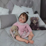 55 cm pestav elutruu pehme k&auml;sitsi maalitud simulatsioon Baby Reborn Doll Lapsed saadavad m&auml;ngunuku
