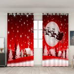 3D-prinditud j&otilde;uluaknakardinad, 2 paneeli komplekt magamistoa ja elutoa jaoks, armastav kingitus 100W160H(CM)40x63in&Hook
