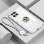 Honorx8 5G &uuml;mbris kaelarihmaga, luksuslik teemantkinnitusega &uuml;mbris Huawei Honor X8 5G &uuml;mbristele, Honor X 8 X8a X6 X6a X6s alusr&otilde;ngas Honor x8 5G&Case & Holder beež