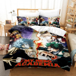 Minu kangelane Akadeemia Voodipesu Komplekt Jaapani Anime Mugav Tekikate &Uuml;he- Kahekohaline Queen Twin Full Suurus Tekikate Teismeliste Voodipesu 70x133cm 2pcs