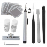 Reballing Stencils Paste Tin Balls Station Steel Mesh Reball Kit