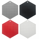 4 tk. Kuumakindel silikoonmatt joogitass alusalused, isolatsioon, libisemiskindel potihoidja paks laud, plats, k&ouml;&ouml;gitarvikud 4Pcs punane