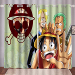 Koomik One Piece Kodukaunistus Elutuba Magamistuba Kardinad Pimenduskardinateks M&auml;ng K&ouml;&ouml;gitarvikud J&otilde;ulukingitused 100x140cm