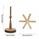 4 tk Puukujuline alus Puidust naelad Dekoratiivne P&otilde;letusvastane Kuumakindel lauamatt Alusealused Puidust Asematid Pott S