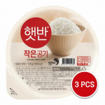 CJ Mikrolaineahjus valmistatav kiirkeedetud riis Hetban - Valge riis V&auml;ike suurus 130g (3 Valikud) 3PCS