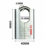 40/50 mm ploomi&otilde;ie lukk pooleldi kaetud tala roostevastane rauast t&auml;is vasest teraga lukus&uuml;damik vargusvastane tabalukk lao aida uks