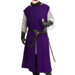 Keskaegne Halloweeni r&uuml;&uuml;tli tabardi cosplay kost&uuml;&uuml;m viikingi varrukateta tuunika tikandid L&otilde;vis&uuml;da s&otilde;dalane kleit renessanss LARP S