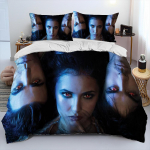 Uus film The Vampire Diaries voodipesukomplekt &Uuml;hekohaline Kaksik T&auml;issuuruses Kuninganna Kuningas Suuruses Voodikomplekt T&auml;iskasvanud Laps Magamistuba Tekikotikomplekt Kodutekstiil AU Single 140x210cm