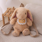 Bib Rabbit Doll Hot White Pink Brown K&uuml;&uuml;liku karusnaha kott Palus seljakott Keti rihm Laste kott Kett Crossbody kott seljakott 43cm pruun