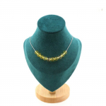 Pierres et Min&eacute;raux. Collier 10 perles Citrine 8 mm. Chaine en acier inoxydable Collier femmes, hommes. Taille personnalisable.