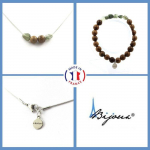 Pierres et Min&eacute;raux. Parure Bracelet Collier perles Quartz rutile vert du Br&eacute;sil + Perles Taille personnalisable. roheline