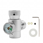 CO2 t&auml;itmise paagi silindri t&auml;itmise adapteri &uuml;henduskomplekt SodaStreami jaoks (H&otilde;bedane m&otilde;&otilde;turiga) h&otilde;be