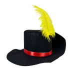 Cos-Animefly Puss Saapad M&uuml;ts Film Kost&uuml;&uuml;m Kollane Sulg Kauboi Koloonia Tricorn M&uuml;tsid Peome&uuml;tsid M&uuml;ts T&auml;iskasvanutele Lastele One Size must