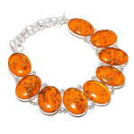 Baltic Amber Gemstone Handmade 925 Sterling Silver Jewelry Necklace 18 t2r48