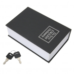 Broneeri turvakast v&otilde;tmetega roostevabast terasest salajane peidetud raamatukujuline &uuml;mbris kodukontori poodi must