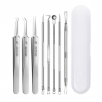 8 tk/komplekt Pimples Mustpeade eemaldaja Klamber Pintsetid Ilusalong Akne N&otilde;ela T&ouml;&ouml;riist N&auml;opuhastusvahend Nahahooldusvahend 8pcs