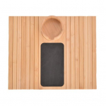 Bambusest diivani k&auml;etoe kandik topsihoidjaga, libisemisvastane diivani organiseerimiskandik, kokkupandav A