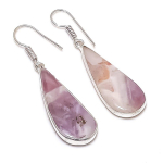 Chevron Amethyst Handmade 925 Sterling Silver Jewelry Earring 1.85 l0y80