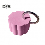 Keychain Pill Box Waterproof Compact Mini Holder Lightweight 3D Printed Container with Key Ring Small Pill Organizer Case beež