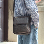 Pealmine kiht lehmanahk vintage kott kate &otilde;lakott pendeldaja nahast meeste kott ehtsast nahast premium tunnetus crossbody kott meestele kohv