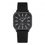 Ruudukujuline kvartskell Lihtne elegantne reguleeritav meeste naiste minimalistlik disain roostevastane kunstnahast kvartskell must