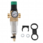 Vee R&otilde;hureguleerimisventiil Messing Roostevaba Teras Filter Vee R&otilde;hualandaja Manomeetriga 3/4