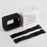 Kaasaskantava k&otilde;lari kaitse&uuml;mbrisega silikoon&uuml;mbris, mis &uuml;hildub Jbl Go3 helisalvestuskestaga punane