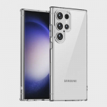 L&auml;bipaistev &otilde;hkpadjaga kaitsev &uuml;mbris Samsung S24 Ultra/Pro mobiiltelefonile S24 Ultra