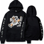 New Gear Fifth Luffy tr&uuml;kitud Anime kapuutsid Sun God Graphic 90ndate pullover vabaaja t&auml;navar&otilde;ivad unisex s&uuml;gis- ja talver&otilde;ivad XL