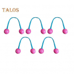 5/7 tk juuksen&ouml;&ouml;ri, k&otilde;rge elastsusega juuksesidemed palli kaunistusega, v&auml;rvilised s&otilde;lmed, juukser&otilde;ngad, naiste juukseaksessuaarid oranž