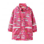 Laste vihmamantel, multifilmiprindiga, veekindel kapuutsiga jakk, kerge trukkidega tuulejope taskutega v&auml;litegevusteks, 3-11 aastat 100cm D