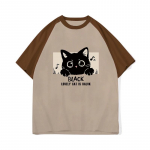 high quality 220G 100% cotton Tee shirt Summer vintage funny Cartoon Print T Shirt for Women Clothes Harajuku Oversized T-shirt Y2k Tops streetwear M