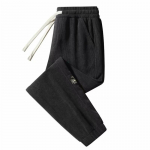 Meeste elastse v&ouml;&ouml;kohaga velvetist n&ouml;&ouml;riga dressip&uuml;ksid &ndash; kulumiskindlad vabaaja p&uuml;ksid kevadeks ja s&uuml;giseks 4XL must