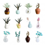Mini Keraamiline Vaas K&uuml;lmkapimagnet Kodu Kontor K&ouml;&ouml;k Kapp K&uuml;lmkapp 3D Minimaalne Klaasist Lillevaas Magnetiline Dekoratsioon Ornament Random Style