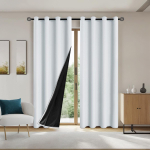 Puhtad pimendavad soojusisolatsiooniga p&auml;ikesekaitsekardinad - kohapealne kohaletoimetamine 150x260cm One Piece Grommet 467g
