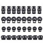 48 tk Plastikust N&ouml;&ouml;rilukk Stopper Vedruga L&uuml;litusklamber Klamber Paracord N&ouml;&ouml;rpingutus N&ouml;&ouml;r N&ouml;&ouml;rpael Kingapael Riietele Must &Uuml;he Auguga United States