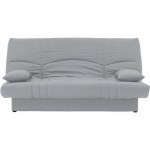 Banquette clic clac 3 places - Tissu gris clair - Style Contemporain - L 190 x P92 cm - DREAM hall