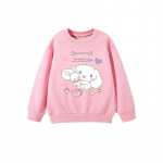 2025 MINISO Laste R&otilde;ivad Armsad Cinnamorolli kapuutsiga pusad Joonisfilm Anime Perifeersed Poiste ja T&uuml;drukute &Uuml;mara kaelusega Pullover kevadiseks ja s&uuml;giseseks hooajaks 140 must