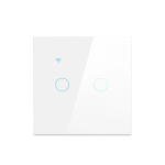 Siri Homekit WiFi Nutikas Valgusti Seinal&uuml;liti Puuteandur Klaaspaneel Kaugjuhtimispult Google Home Alexa Kaudu MFI L&uuml;liti Apple white
