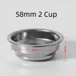 1 tk Kohvifiltri korv 51/58MM Kohviku Filtrikorv Piimateepood 58mm 2 Cup