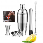 Stainless Steel Cocktail Shaker Set, Complete Set Of Cocktail Mixing Tools, Bar Cocktail Drum Packaging, artender Kit, Cocktail Shaker Set, One Size