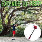 Disc Golf Retrieval Tool with Suction Cup for Easy Access to Shrubs 3m