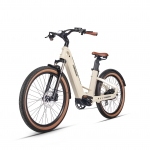 MIHOGO Air Maastikuratas T&auml;iskasvanutele 26-tolline M&auml;gi Maastiku e-jalgratas 750W Mootor 48V17.5AH aku S&uuml;sinikkiust Raam Elektrijalgratas valkjas v&auml;rv