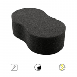 Magic Barber Sponge Juuksehari Black Sponge Kahepoolsete Juuste Curl Weave Juuksuri Sponge P&uuml;hkimishari L&otilde;ikusteks one size