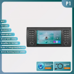 Hizpo 7-tolline 2-DIN Android 13 autode multimeediam&auml;ngija BMW X5 11 E53 E39 M5 1996-2003 jaoks Stereo GPS-navigatsiooniga Heli Intelligentne Carplay 4G Autoraadio P1 4Core 1G 32G AI
