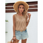 Suvine naiste vestiga topp Seksikas varrukateta Camisole top L