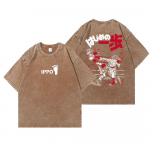 Anime Hajime No Ippo T-s&auml;rgid Meestele Vintage Pesuga T-s&auml;rk Harajuku &Uuml;lem&otilde;&otilde;duline Puuvillane T-s&auml;rk Puuvillane Mood T&auml;navar&otilde;ivad Unisex Top 3XL