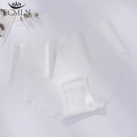 &Otilde;mblusteta j&auml;&auml;siidist alusp&uuml;ksid naistele Kvaliteetsed volangidega Min-t&otilde;usvad alusp&uuml;ksid T&uuml;drukutele Pehmed p&uuml;ksid Naiste Aluspesu M valge