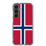 Coque T&eacute;l&eacute;phone &ndash; Samsung &ndash; Galaxy S24 Ultra &ndash; Drapeau de la Norv&egrave;ge &ndash; Souple &ndash; mitmev&auml;rviline
