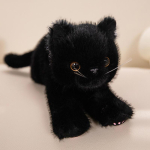 Uus simulatsiooniasendis kassikujuline nukk, pl&uuml;&uuml;sist m&auml;nguasi, armas kassipoeg, laste padi, t&uuml;drukute nukk, kingitus 53cm 0.23kg (including gift bag) black
